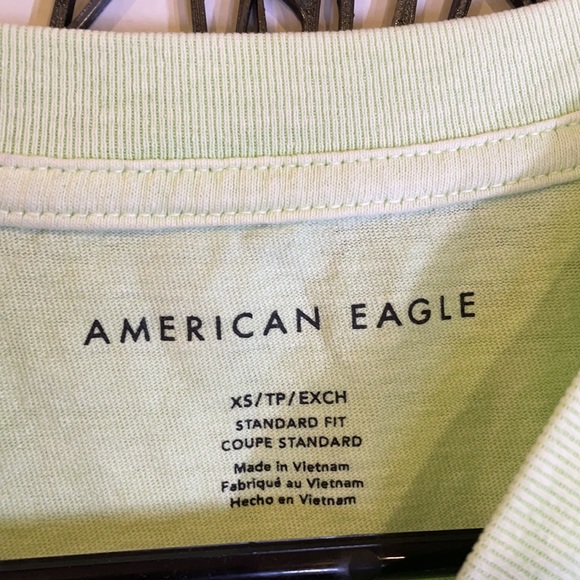 American Eagle | Lime Green Graphic Long Sleeve - Picture 8 of 10